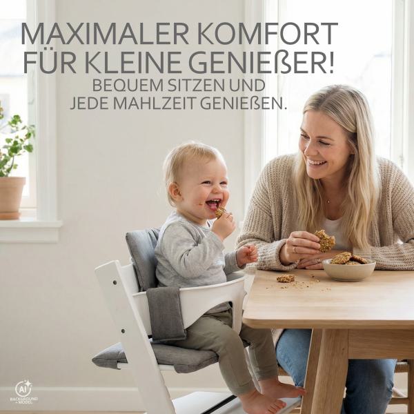 BAMBINIWELT Ersatzbezug für Stokke Tripp Trapp, MELIERT ORG.